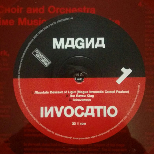 Jaz Coleman Magna Invocatio - RED TRANSPARENT COLOURED VINYL & BLACK VINYL LP SET
