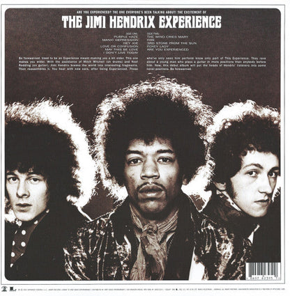 The Jimi Hendrix Experience ‎Are You Experienced - 180 GRAM VINYL LP USA ISSUE