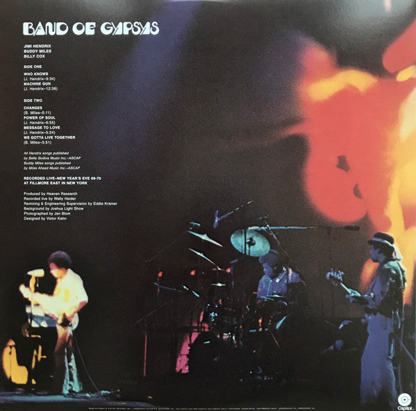 Jimi Hendrix ‎Band Of Gypsys - RED COLOURED VINYL 180 GRAM LP USA ISSUE