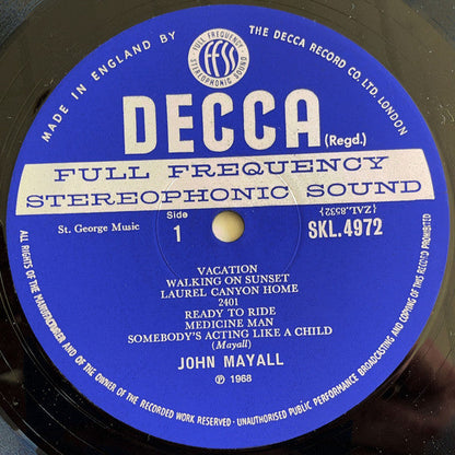 John Mayall Blues From Laurel Canyon - VINYL LP - ORIGINAL STEREO