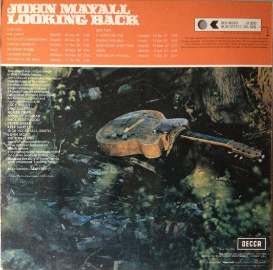 John Mayall - Looking Back - VINYL LP - ORIGINAL STEREO
