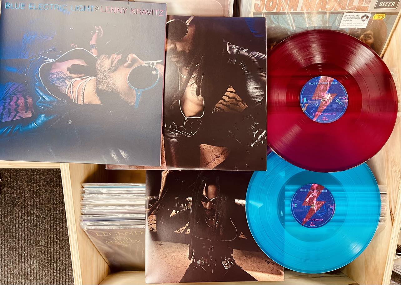 Lenny Kravitz Blue Electric Light - 2 x BLUE & PINK COLOURED VINYL LP SET