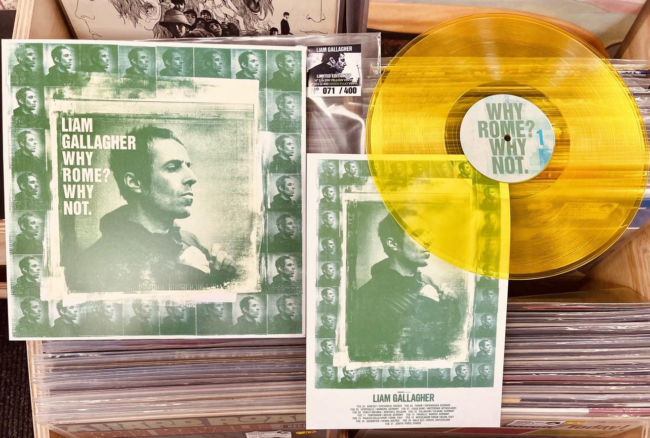 Liam Gallagher Why Rome? Why Not.. - YELLOW COLOURED VINYL LP