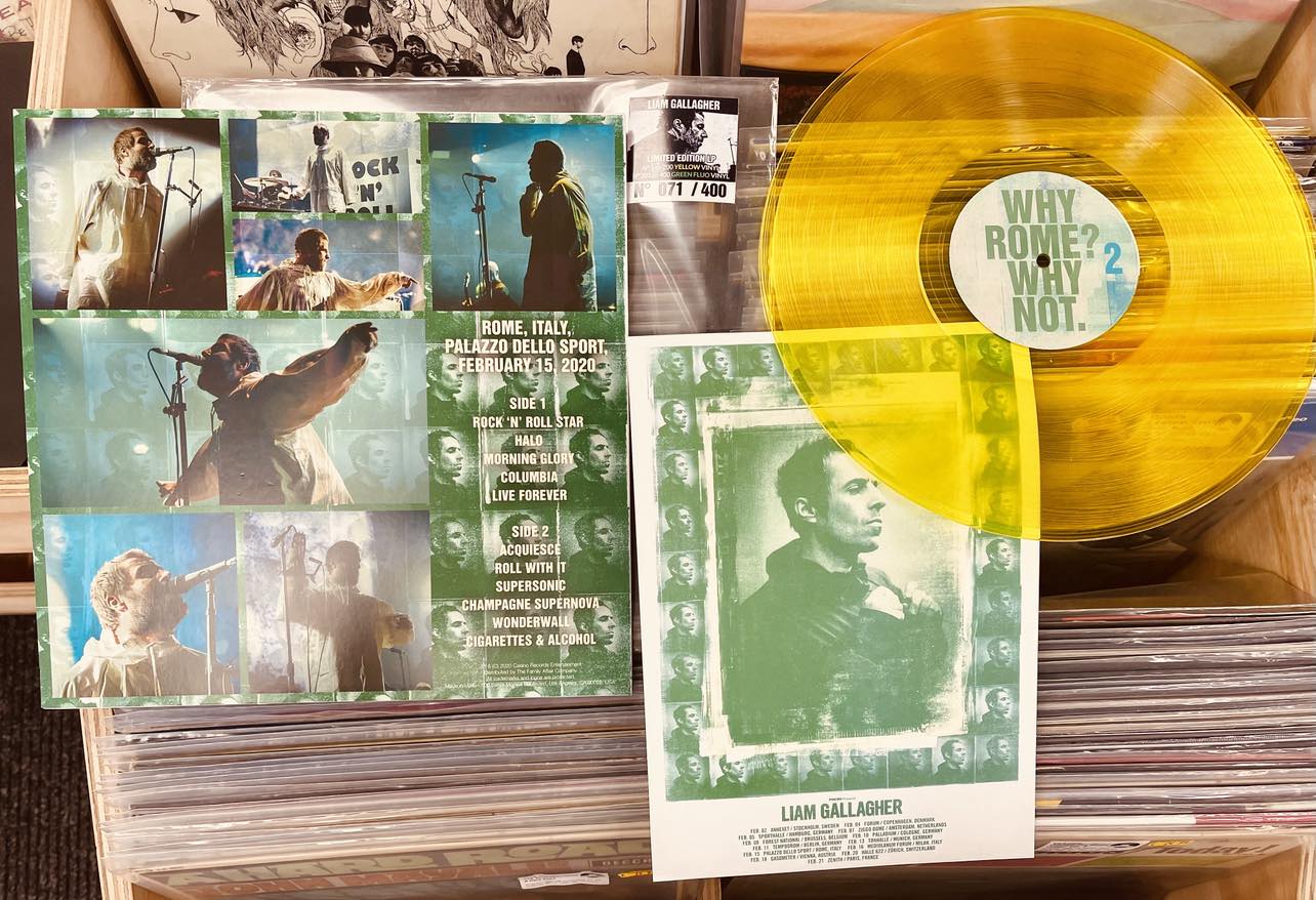 Liam Gallagher Why Rome? Why Not.. - YELLOW COLOURED VINYL LP