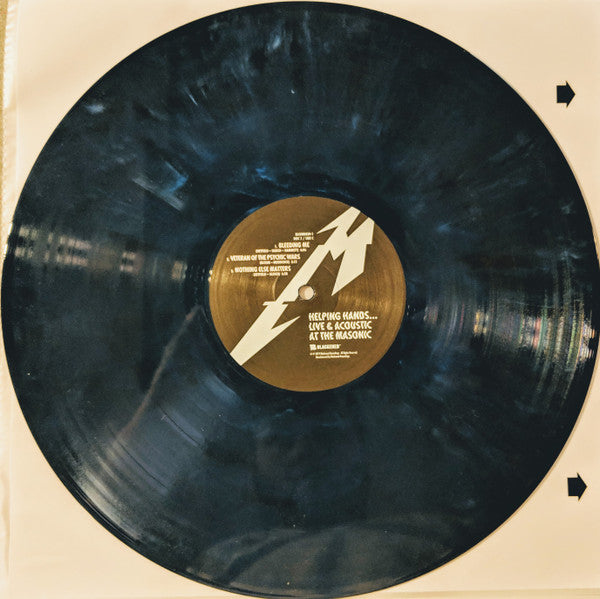 Metallica Helping Hands... Live & Acoustic At The Masonic -  2 x MARBLED BLUE COLOURED VINYL LP SET