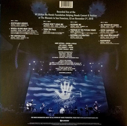 Metallica Helping Hands... Live & Acoustic At The Masonic -  2 x MARBLED BLUE COLOURED VINYL LP SET