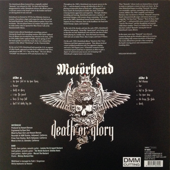 Motörhead Death Or Glory - VINYL LP