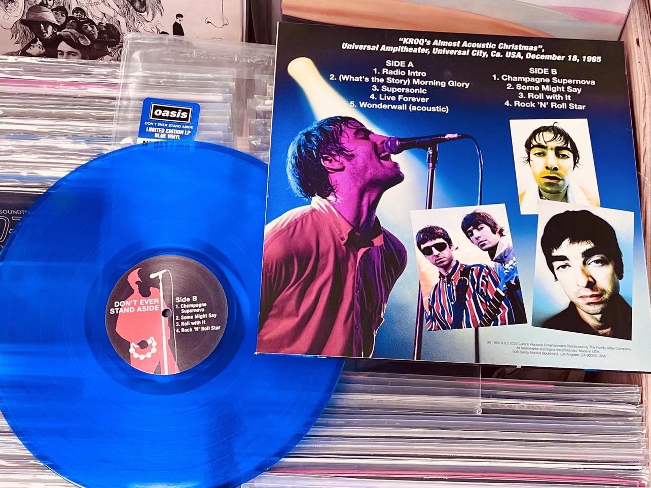 Oasis  Don’t Ever Stand Aside - BLUE COLOURED VINYL LP