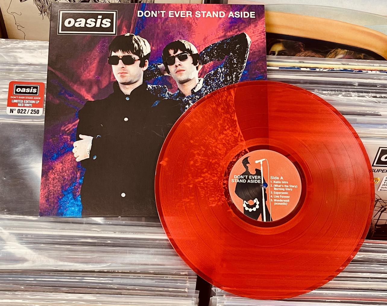 Oasis  Don’t Ever Stand Aside - RED COLOURED VINYL LP