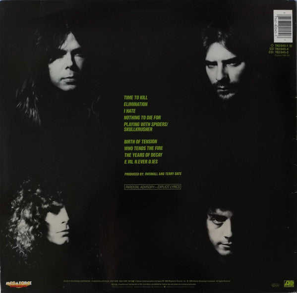 Overkill The Years Of Decay - VINYL LP