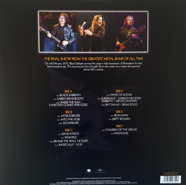 Black Sabbath The End - 3 x VINYL LP SET