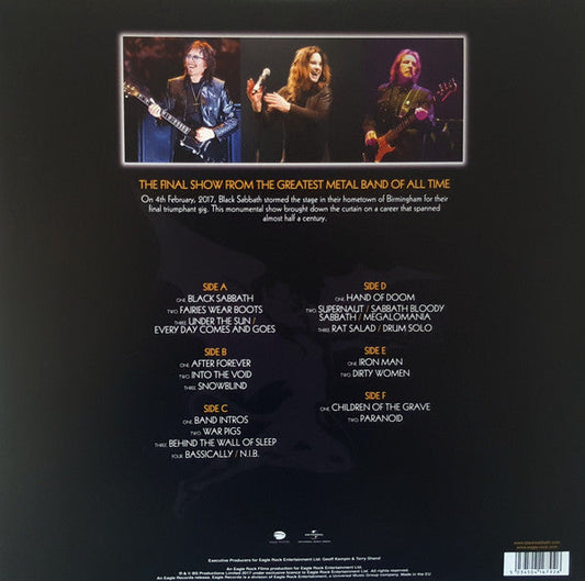 Black Sabbath The End - 3 x VINYL LP SET