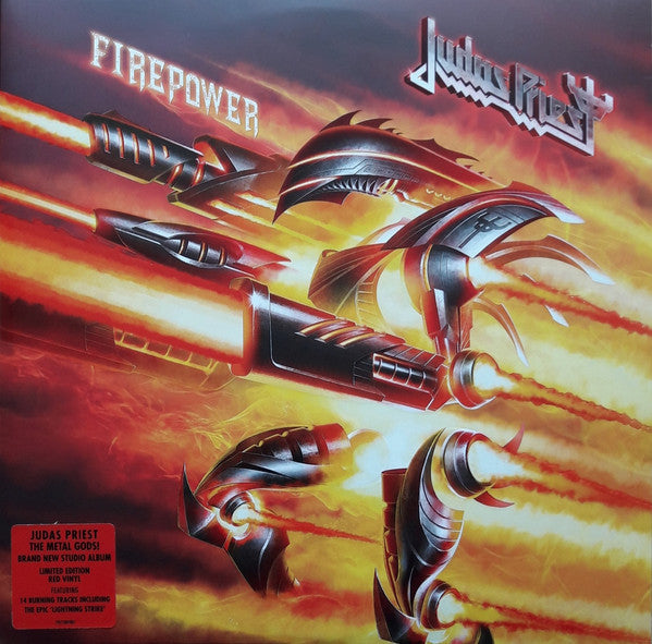 Judas Priest Firepower - 2 x RED COLOURED VINYL LP SET