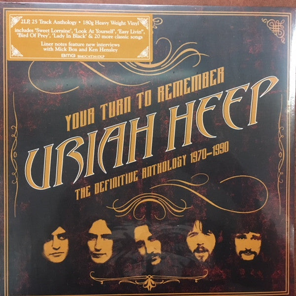 Uriah Heep Your Turn To Remember : The Definitive Anthology 1970-1990 - 2 x VINYL LP SET