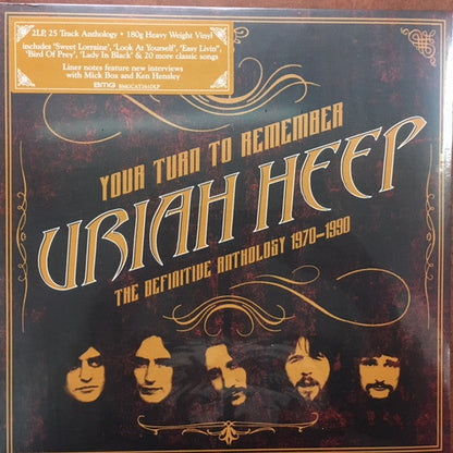 Uriah Heep Your Turn To Remember : The Definitive Anthology 1970-1990 - 2 x VINYL LP SET