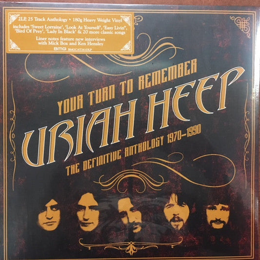 Uriah Heep Your Turn To Remember : The Definitive Anthology 1970-1990 - 2 x VINYL LP SET