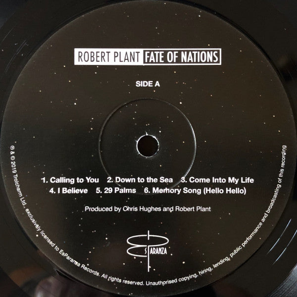 Robert Plant Fate Of Nations - VINYL LP