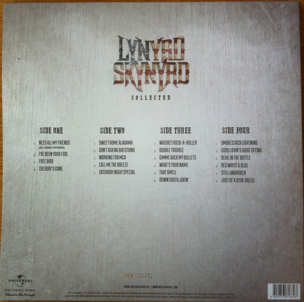 Lynyrd Skynyrd Collected - 2 x (MARBLED) GOLD COLOURED VINYL LP