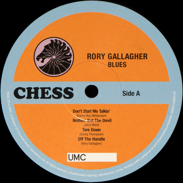 Rory Gallagher Blues - 2 x VINYL LP SET