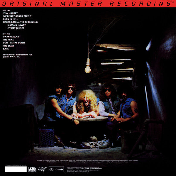 Twisted Sister Stay Hungry - 180 GRAM VINYL LP  MOBILE FIDELITY AUDIOPHILE ISSUE