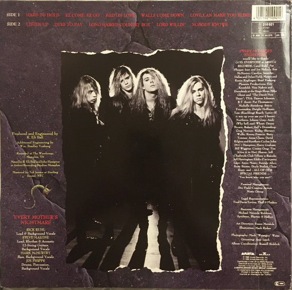 Every Mother's Nightmare ‎Every Mother's Nightmare - VINYL LP ORIGINAL 1990 ISSUE