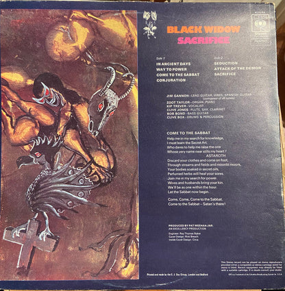 Black Widow Sacrifice - ORIGINAL 1970 ISSUE VINYL LP