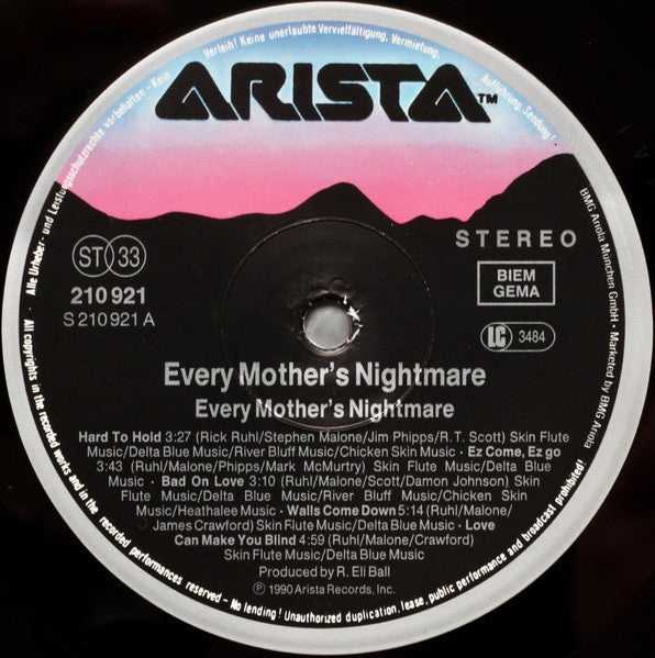Every Mother's Nightmare ‎Every Mother's Nightmare - VINYL LP ORIGINAL 1990 ISSUE