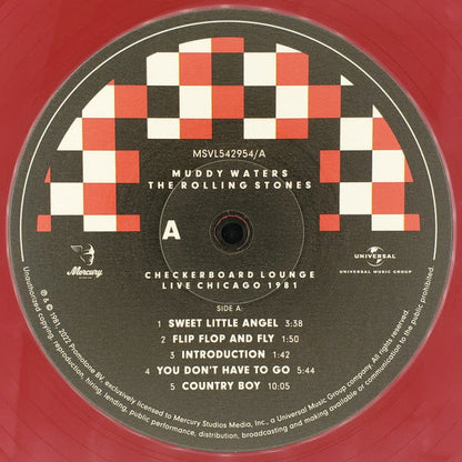 Muddy Waters & The Rolling Stones Checkerboard Lounge : Live Chicago 1981 - 2 x RED / WHITE COLOURED VINYL LP SET