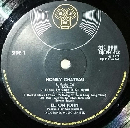 Elton John Honky Château - ORIGINAL VINYL LP
