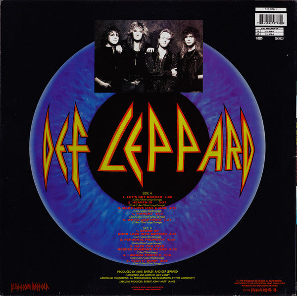 Def Leppard Adrenalize - ORIGINAL 1992 ISSUE VINYL LP