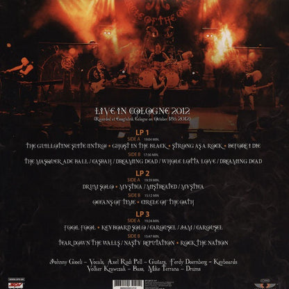 Axel Rudi Pell Live On Fire (Circle Of The Oath Tour 2012) - 3 x YELLOW / ORANGE / RED COLOURED VINYL LP SET