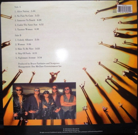 Scorpions Face The Heat - VINYL LP, ORIGINAL 1993 ISSUE