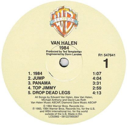 Van Halen 1984 - 180 GRAM VINYL LP