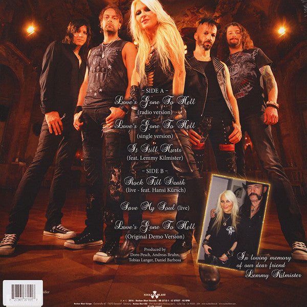 Doro Love's Gone To Hell - BLUE COLOURED VINYL 12"