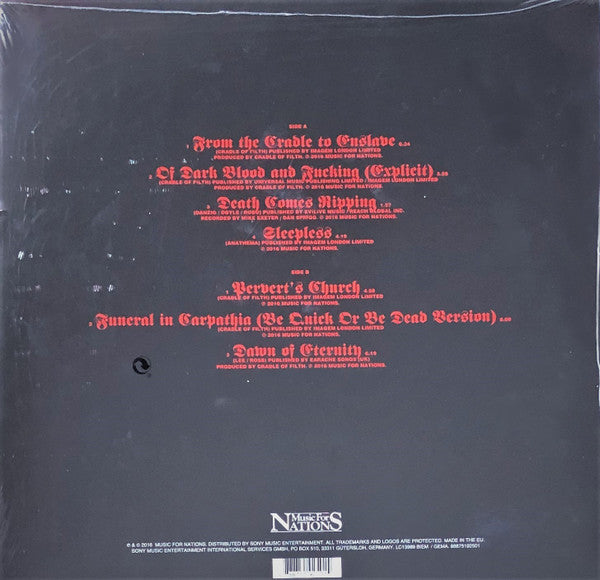 Cradle Of Filth From The Cradle To Enslave - RED COLOURED VINYL LP