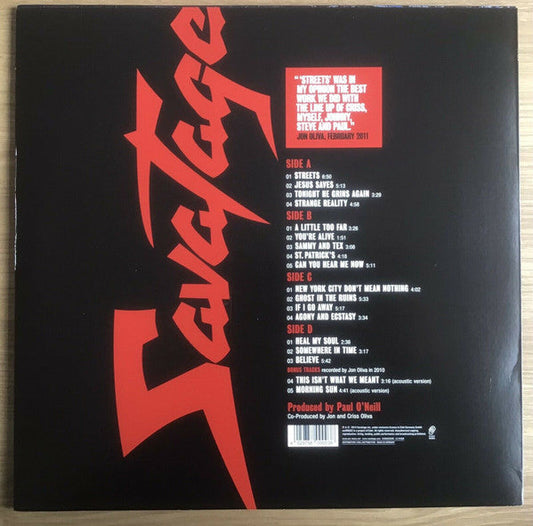Savatage ‎Streets - A Rock Opera - VINYL LP