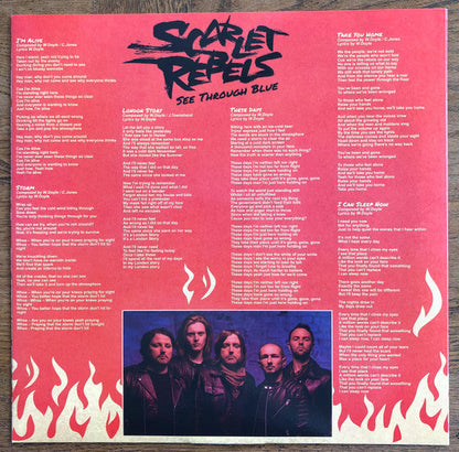 Scarlet Rebels See Through Blue - MARBLED BLUE COLOURED VINYL LP