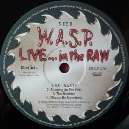 W.A.S.P. Live ..In The Raw - 2 x VINYL LP SET