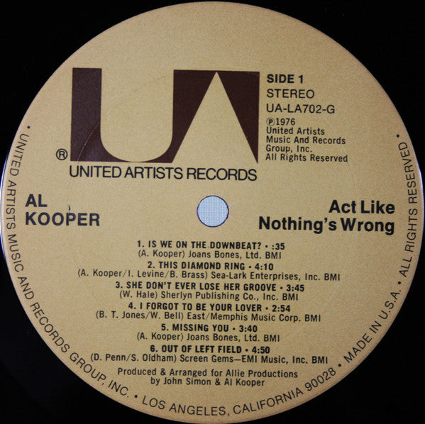 Act Like Nothing's Wrong | Near Mint (NM) Very Good Plus (VG+) Retro Vinyl Club