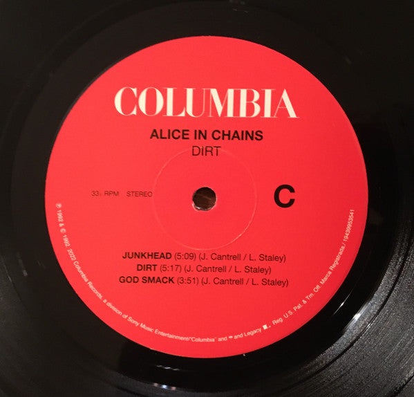 Alice In Chains Dirt Columbia, Legacy, Velvet Hammer 2xLP, Album, RE, RM, 30t   Retro Vinyl Club