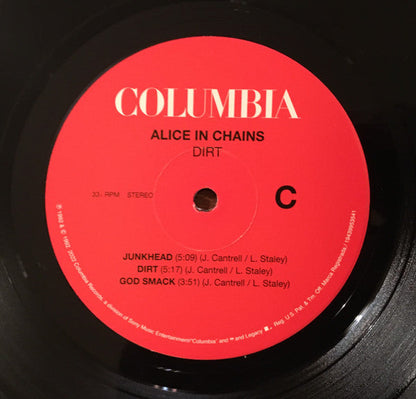 Alice In Chains Dirt Columbia, Legacy, Velvet Hammer 2xLP, Album, RE, RM, 30t   Retro Vinyl Club