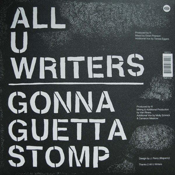 All U Writers / Gonna Guetta Stomp |   Retro Vinyl Club