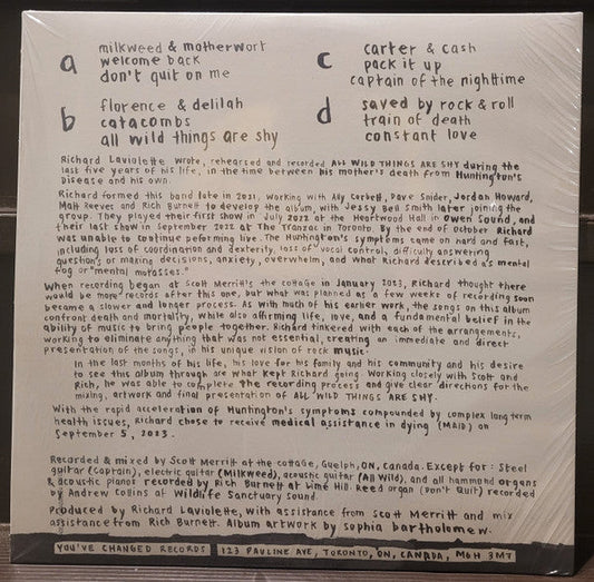 All Wild Things Are Shy |   Retro Vinyl Club