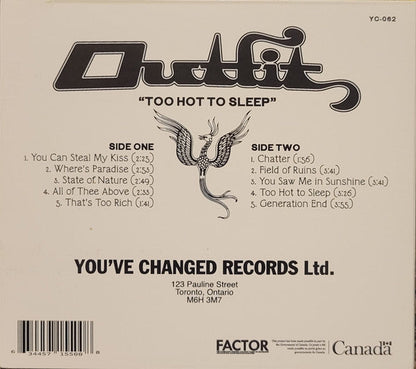 Too Hot To Sleep (CD) |   Retro Vinyl Club