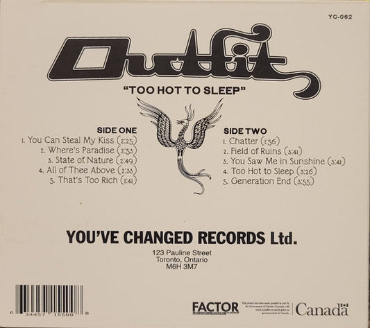 Too Hot To Sleep (CD) |   Retro Vinyl Club