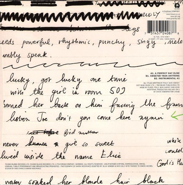 A Perfect Day Elise (7" VINYL) | Near Mint (NM or M-) Excellent+ (EX+) Retro Vinyl Club