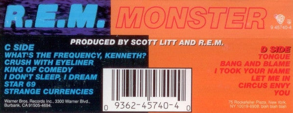 Monster *CASSETTE* | Near Mint (NM) Near Mint (NM) Retro Vinyl Club