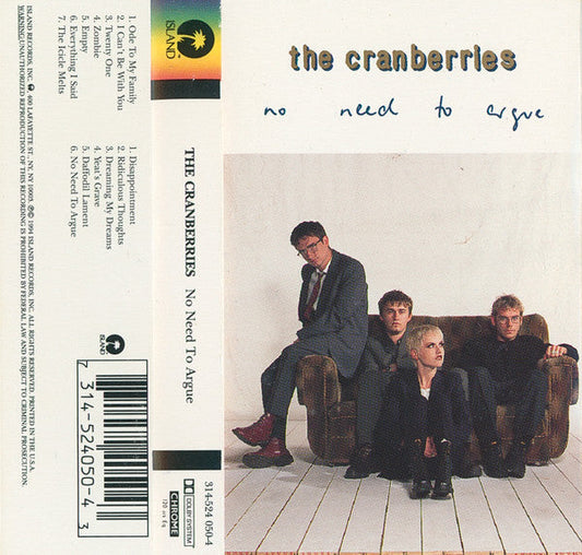 No Need To Argue *CASSETTE* | Near Mint (NM) Excellent (EX) Retro Vinyl Club