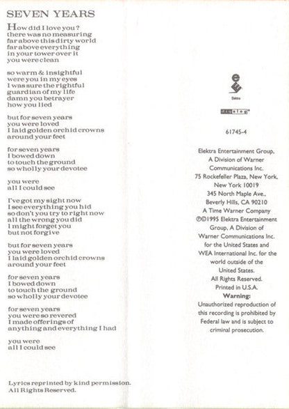 Tigerlily *CASSETTE* | Near Mint (NM) Near Mint (NM) Retro Vinyl Club