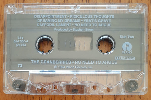 No Need To Argue *CASSETTE* | Near Mint (NM) Excellent (EX) Retro Vinyl Club